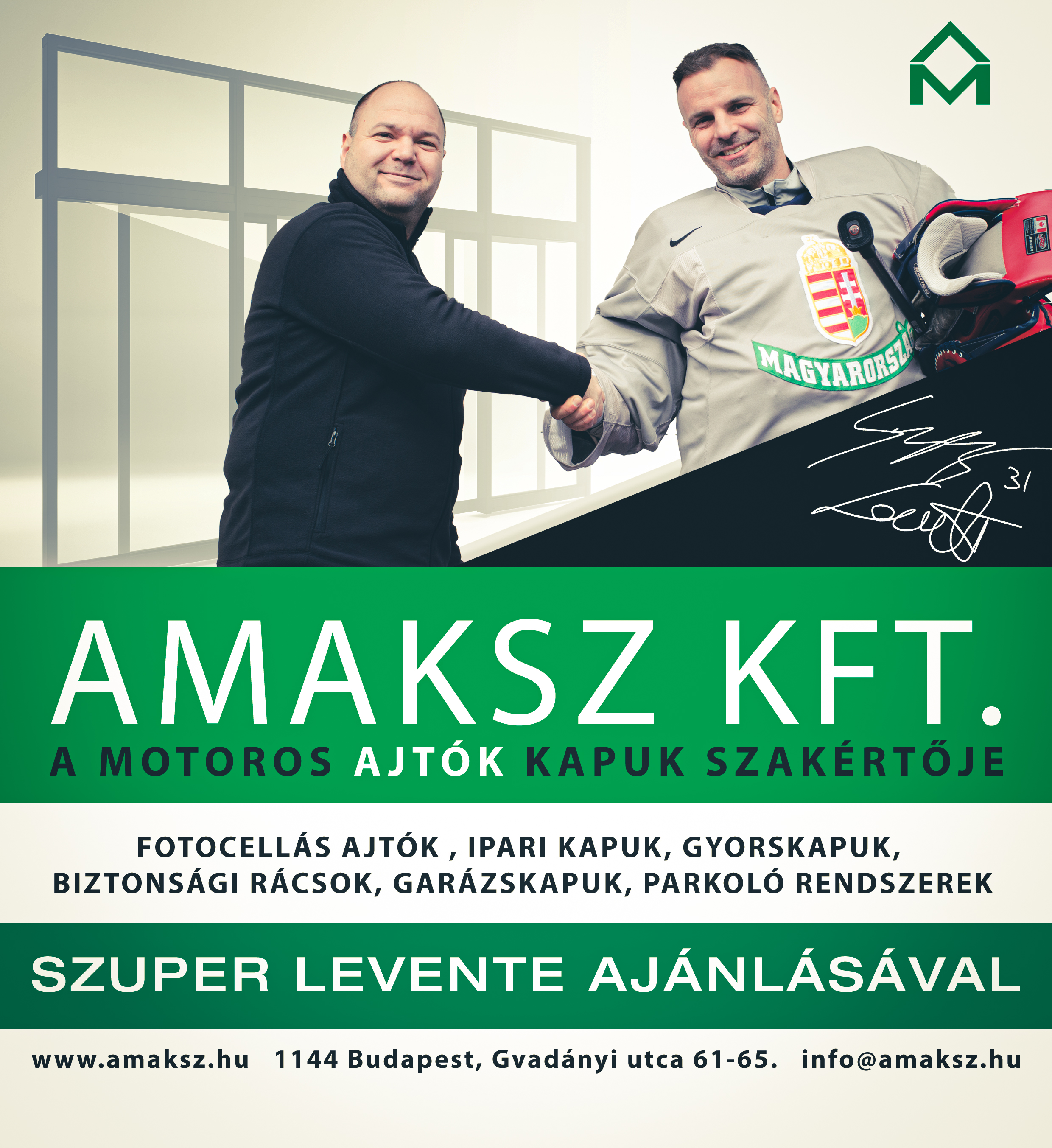 amaksz kft, szuper levente, ipari kapu, jégkorong, téli olimpia